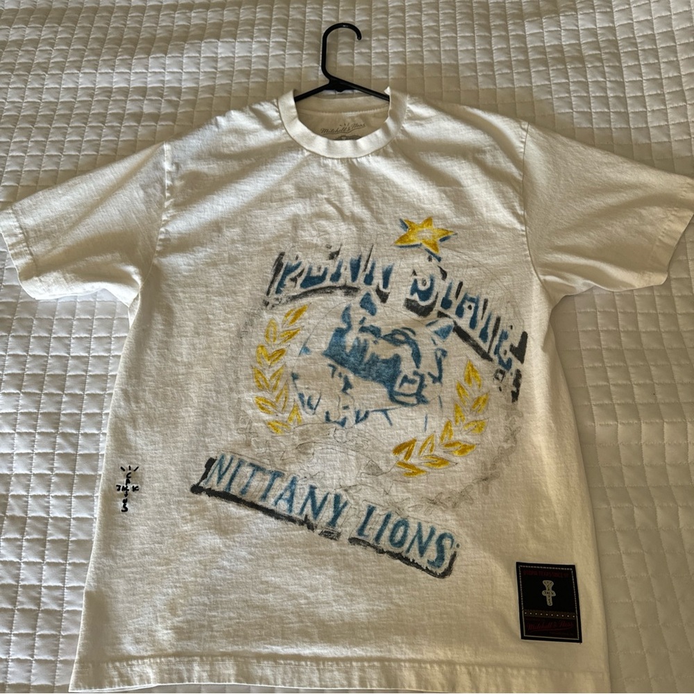 Travis Scott x Mitchell & Ness Penn State College T-Shirt